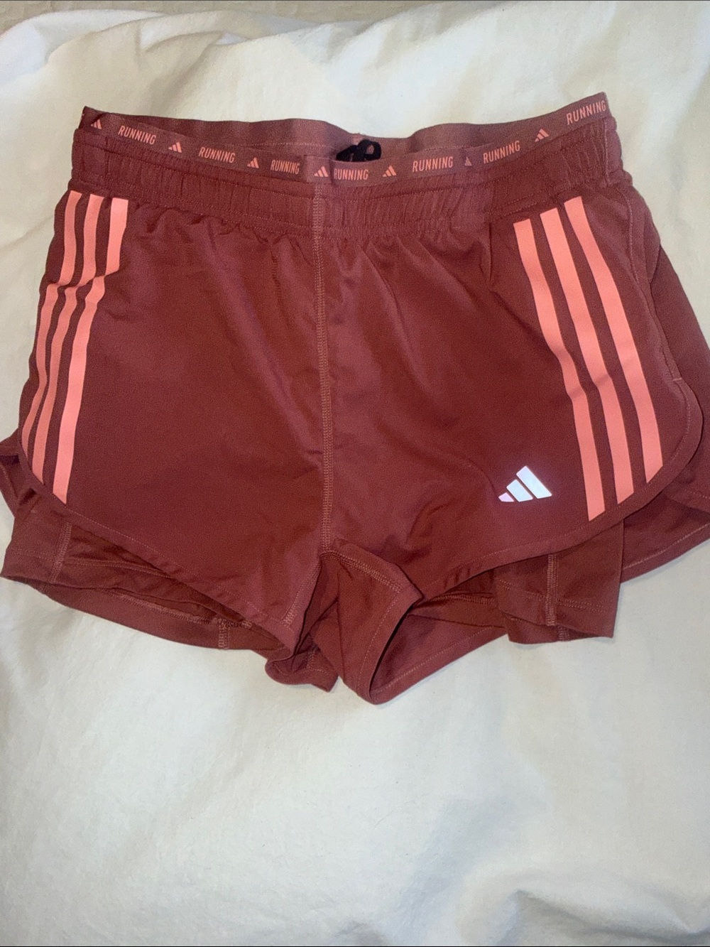 Adidas women's Running shorts (double lined)